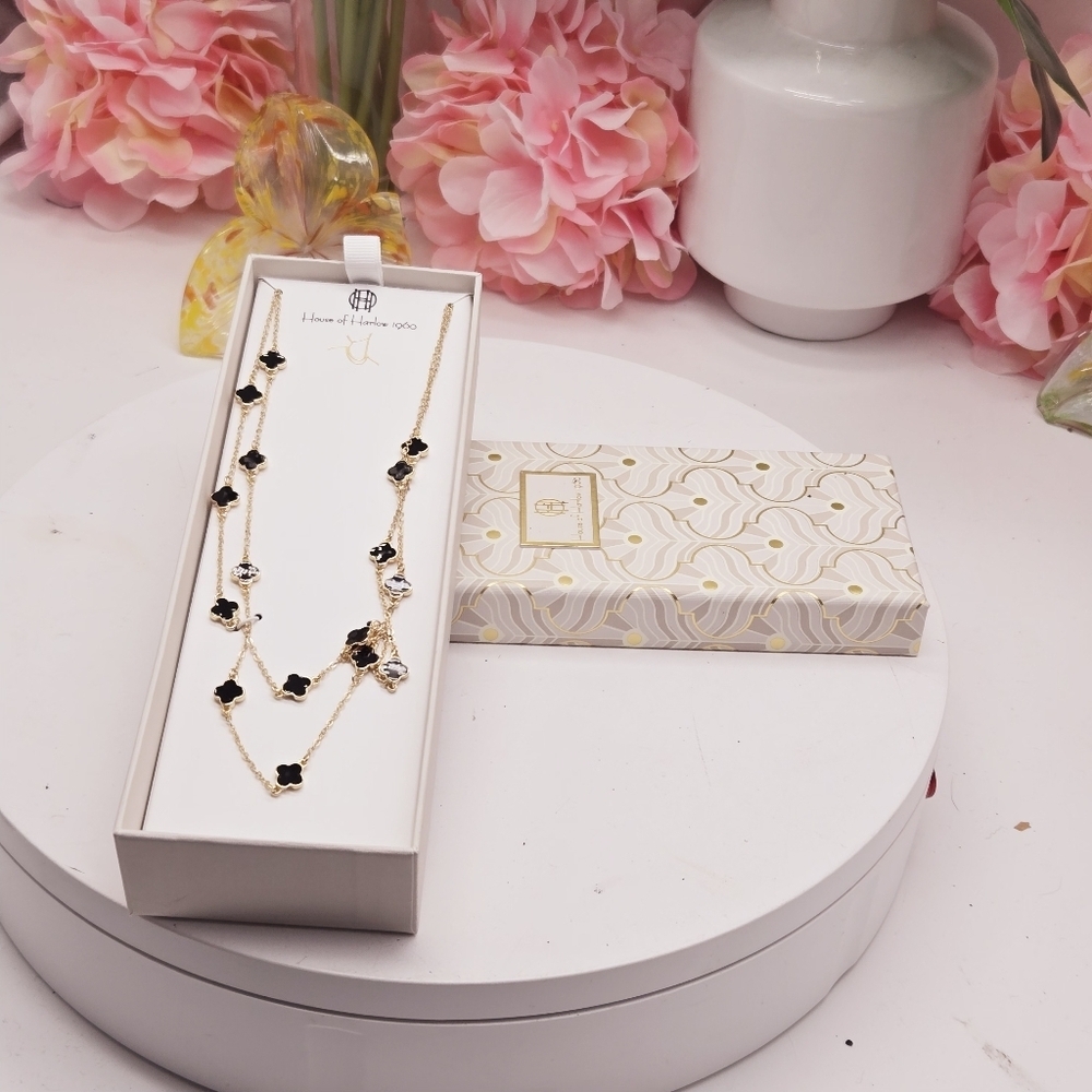 House of Harlow 1960 Layered Clover Necklace